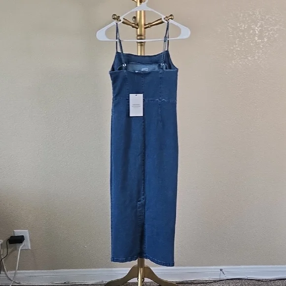 Vero Moda Blue Denim Midi Dress - Picture 7 of 10